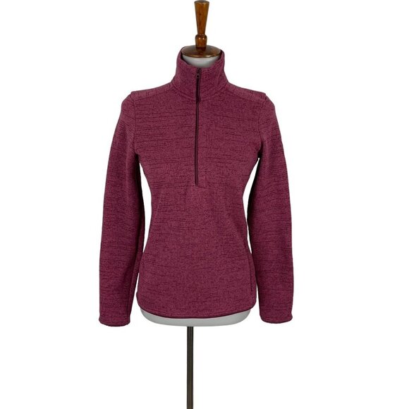 Under Armour Half Zip Fleece XS Pink Lined ColdGear Athletic Warm - Picture 1 of 6
